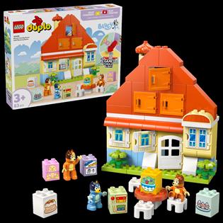 Конструктор LEGO DUPLO Bluey Родинний дім Блуї із грою на запам'ятовування 83 деталі (10459)