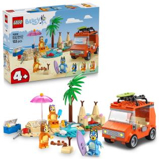 Конструктор LEGO Bluey Пляж і сімейна поїздка на автомобілі Блуї 133 деталі (11202)