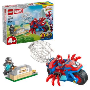 Конструктор LEGO Spidey Павук на мотоциклі проти Носорога 61 Деталь ( 11206 )
