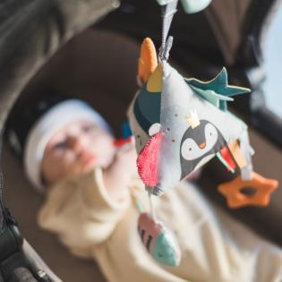 Розвивальна іграшка-підвіска Taf Toys Полярне сяйво Снігова пірамідка (12255)