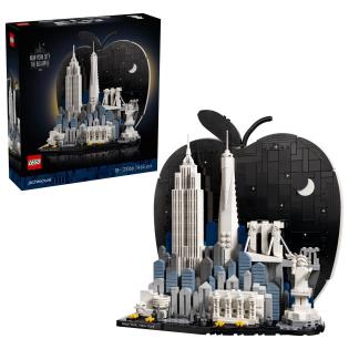 Конструктор LEGO® Architecture Нью-Йорк — «Велике яблуко» Модель, 1465 деталей (21066)