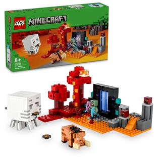 Конструктор LEGO Minecraft Засада возле портала в Нижний мир 352 детали (21255)