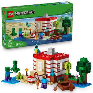 Конструктор LEGO Minecraft Дом из взрывчатки в джунглях 287 деталей (21275)