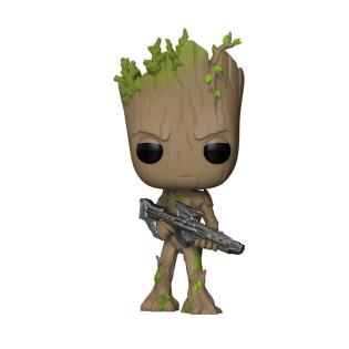 Фігурка Funko Pop! Месники Війна нескінченності Грут із бластером (26904)