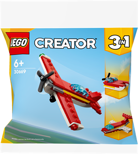 Конструктор LEGO Creator Культовый красный самолет 3 в 1, 51 деталь (30669)