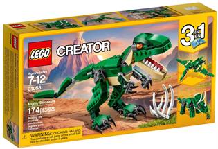 Конструктор LEGO Creator Грозные динозавры 3 в 1, 174 детали (31058)