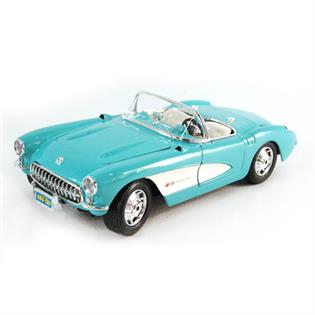 Автомодель Maisto 1957 Chevrolet Corvette 1:24 голубой (31275 lt. blue)