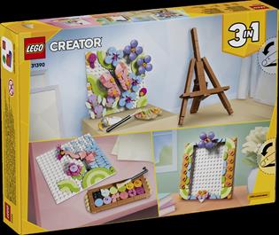 Конструктор LEGO® Creator 3 в 1 Декоративная живопись «Цветочное искусство», 348 деталей (31390)