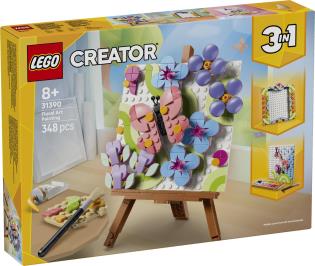 Конструктор LEGO® Creator 3 в 1 Декоративний живопис «Квіткове мистецтво», 348 деталі (31390)