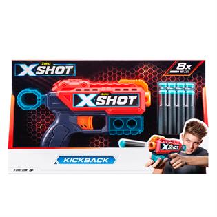 Скорострельный бластер X-Shot Red Excel Kickback 8 патронов (36184R)