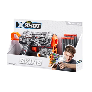 Скорострельный бластер X-Shot Skins Flux Illustrate 8 патронов (36516D)