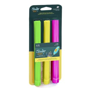 Набір стрижнів для 3D-ручки 3Doodler Start Мікс 75 шт. зелений, жовтий, рожевий (3DS-ECO-MIX4-75)
