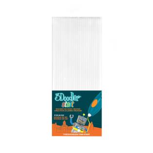 Набір стрижнів для 3D-ручки 3Doodler Start білий 24 шт. (3DS-ECO01-WHITE-24)