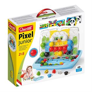 Дитяча мозаїка Quercetti Pixel Junior 48 фішок і дошка-кейс (4210-Q)
