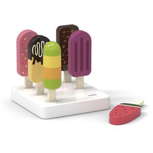 Набор игрушечного мороженого Viga Toys из дерева 6 шт. (44528)