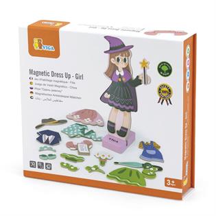 Магнитная игра Viga Toys Одень девочку (44635)