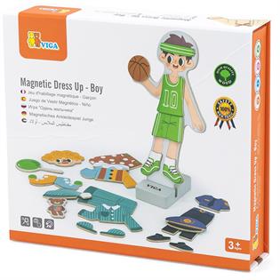 Магнитная игра Viga Toys Одень мальчика (44636)