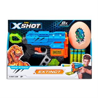 Скорострельный бластер X-Shot Dino Extinct New 1 яйцо 8 патронов (4870R)