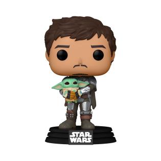 Фігурка Funko Pop! Зоряні війни Мандалорець із Малюком Ґроґу 10 см (54525)