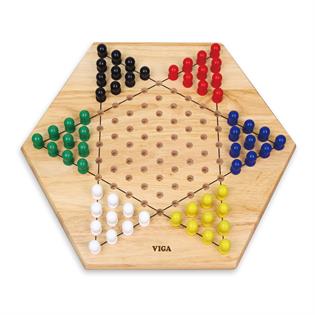 Деревянная настольная игра Viga Toys Китайские шашки (56143)