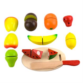 Игрушечные продукты Viga Toys Нарезанные фрукты из дерева (56290)