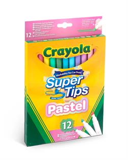 Набір фломастерів Crayola Pastel Supertips Washable пастельні 12 кольорів (58-7515)