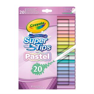 Набір фломастерів Crayola Pastel Supertips Washable пастельні 20 кольорів (58-7517)