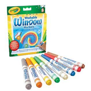 Фломастери Crayola для малювання на склі 8 кольорів (58-8165)