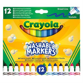 Набір фломастерів Crayola Markers широка лінія змиваються 12 шт. (58-8340)