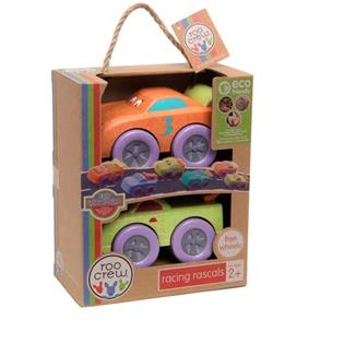 Набір машинок Roo Crew Гоночний пустун помаранчевий та зелений (58021-2)