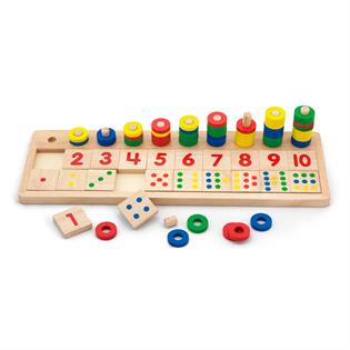 Деревянный обучающий набор Viga Toys Цифры и счет (59072)