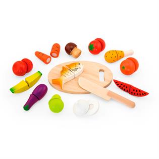 Игрушечные продукты Viga Toys Нарезанная еда из дерева (59560)