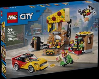 Конструктор LEGO® City Доставка пиццы с различными транспортными средствами, 494 детали (60496)