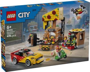 Конструктор LEGO® City Доставка піци з різними транспортними засобами, 494 деталі  (60496)