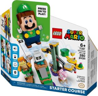 Конструктор LEGO Super Mario Пригоди з Луїджі Стартовий набір 280 деталей (71387)