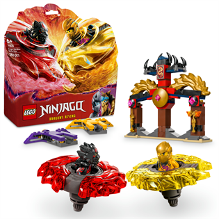 Конструктор LEGO NINJAGO Бойовий набір дракона Спін-джитсу 186 деталей (71826)