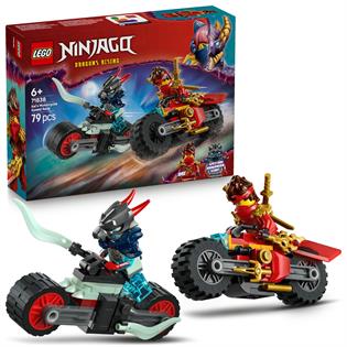 Конструктор LEGO NINJAGO Скоростная гонка Кая на мотоцикле 79 деталей (71838)