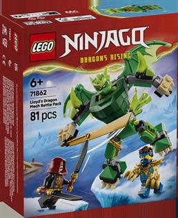 Конструктор LEGO® NINJAGO® Боевой набор робота Дракона Ллойда, 81 деталь (71862)