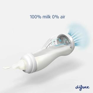 Скляна антиколікова пляшечка Difrax S-bottle Natural із силіконовою соскою 250 мл молочний (736FE Popcorn)