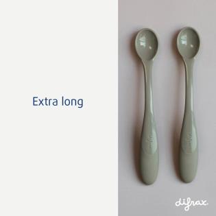 Набір ложок Difrax 1 маленька і 2 великих сірий (7442 Clay)