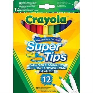 Набір фломастерів Crayola Markers тонка лінія 12 кольорів (7509)