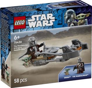Конструктор LEGO Star Wars TM Скоростной мотоцикл Мандалорца и Грогу 58 Деталей  ( 75436 )