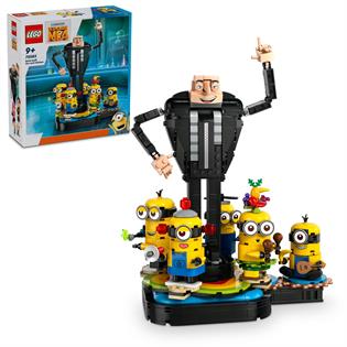 Конструктор LEGO Despicable Me 4 Ґру й посіпаки з кубиків 839 деталей (75582)