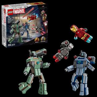 Конструктор LEGO Super Heroes Залізна людина та Бойова Машина проти Хаммер Дронів 204 деталі (76320)