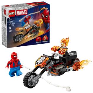 Конструктор LEGO Super Heroes Marvel Человек-паук vs Призрачный всадник на мотоцикле 72 Детали (76335)