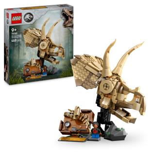 Конструктор LEGO® Jurassic World Скам'янілості динозаврів: череп трицератопса, 468 деталей (76969)