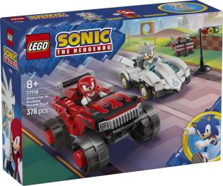 Конструктор LEGO Sonic Автомобіль Сільвера vs. монстр вантажівки Наклза 378 Деталей ( 77118 )