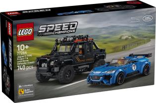 Конструктор LEGO® Speed Champions Jaguar Project 7 та Land Rover Defender (77264)