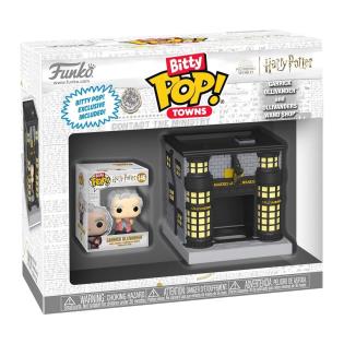 Набор фигурок Funko Pop! Bitty Town Гарри Поттер Олливандер и магазин волшебных палочек (83627)