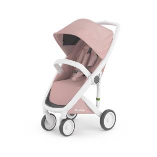 Прогулянкова коляска Greentom Classic рожевий, білий (8719323770829)